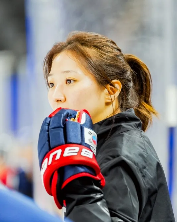 Susie Jo on the ice as a coach