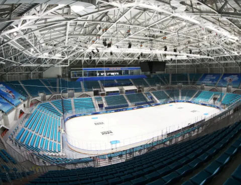 Inside the Gangneung Hockey Centre arena bowl
