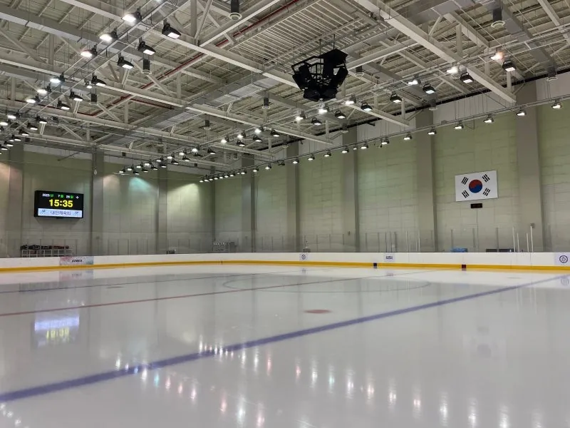 The ice rink at Jincheon National Training Center